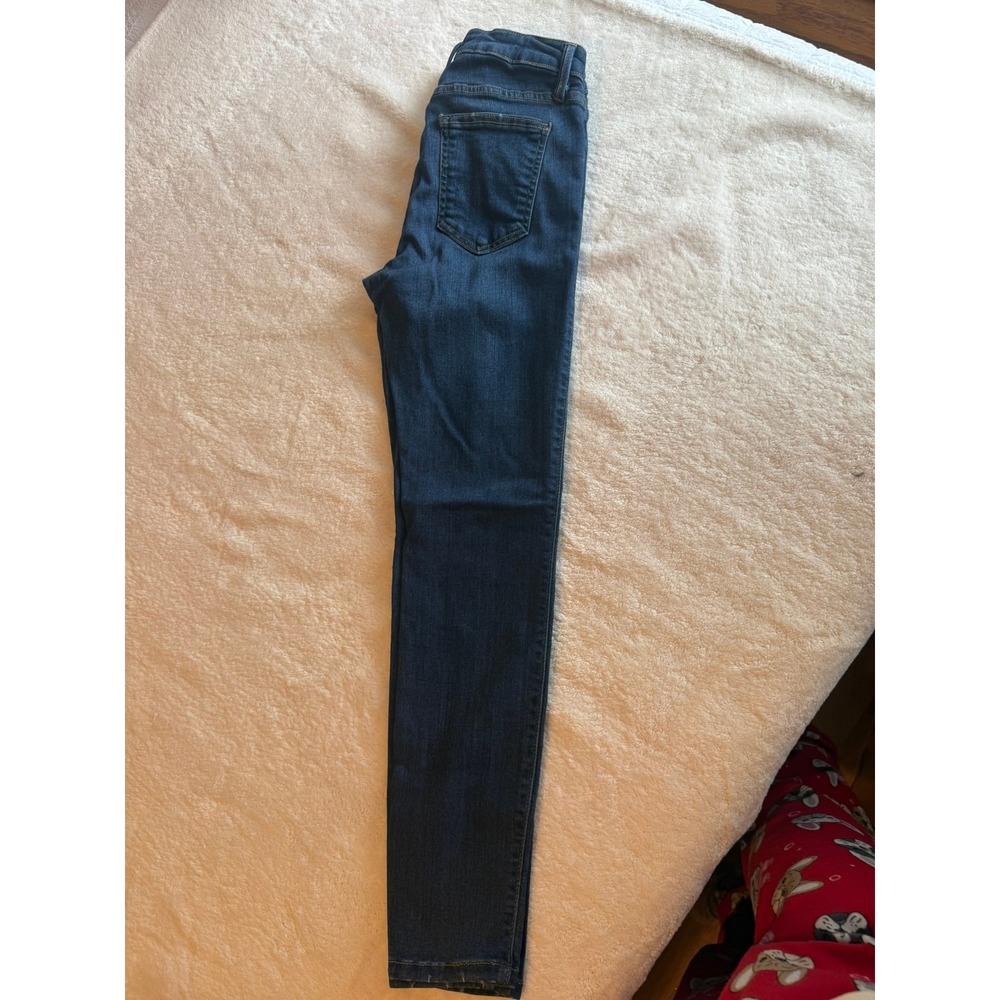 Just USA Womens Dark Wash Skinny Jeans Size 29 Blue Denim Stretch Slim Fit